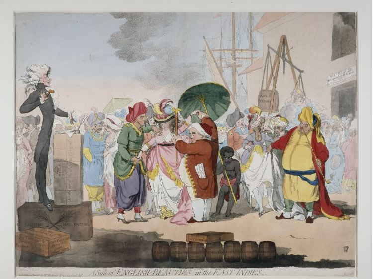 A Sale of English Beauties in the East Indies 