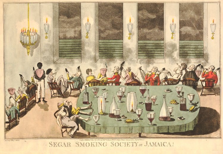 Segar Smoking Society in Jamaica! © The Trustees of the British Museum